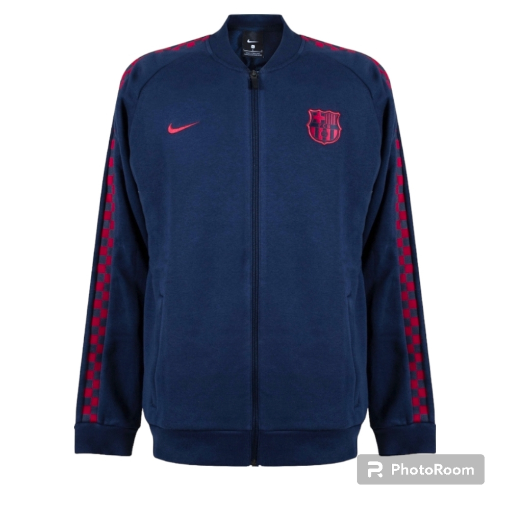 Mens NIKE F.C. BARCELONAGFA Fleece Obsidian Sweatshirt AT4434 451 Size XL